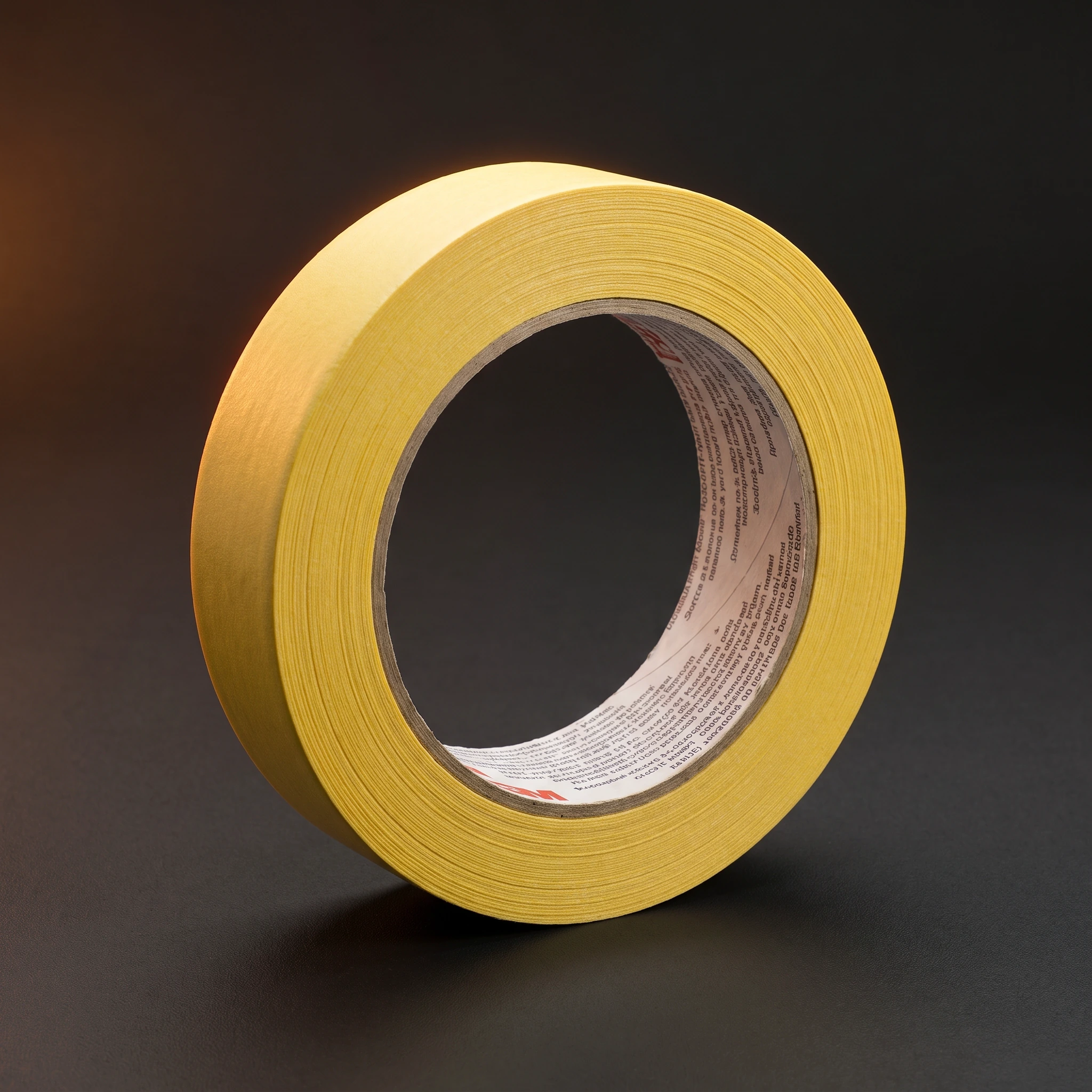 מסקינג טייפ קרפ צהוב- 2.5cm width, 25.5m/roll